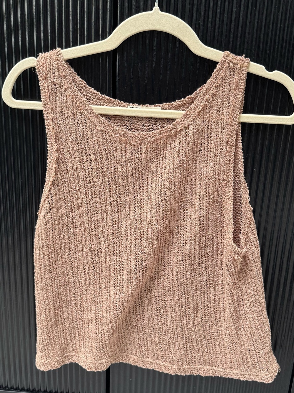 Pull&Bear Sleeveless Knit Tank Top - Rose Beige
